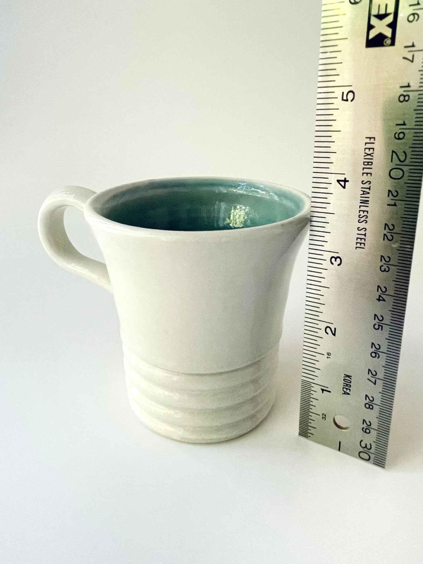 White and Celadon Tea Cup 1