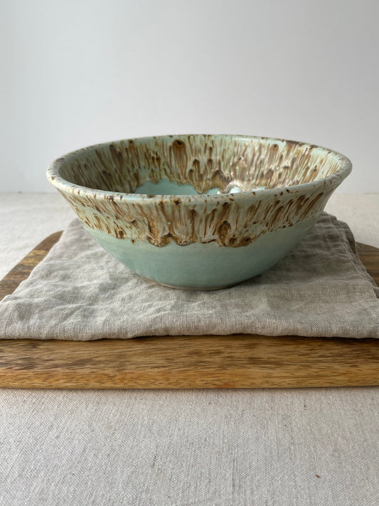 Blue and Birch Bowl, 8 inch