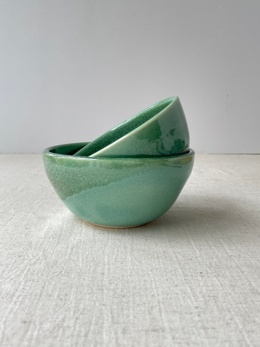 Dappled Green Bowl, 5 inch