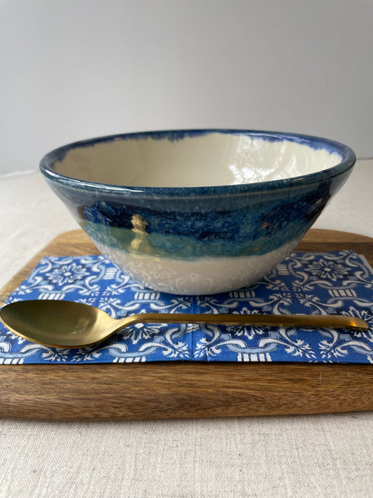 Sapphire and Blue Topaz Bowl