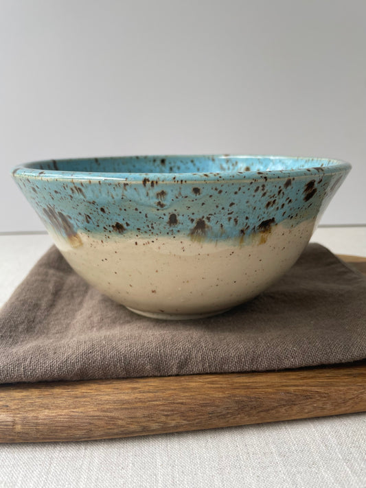 Cerulean Speckled Clay Bowl