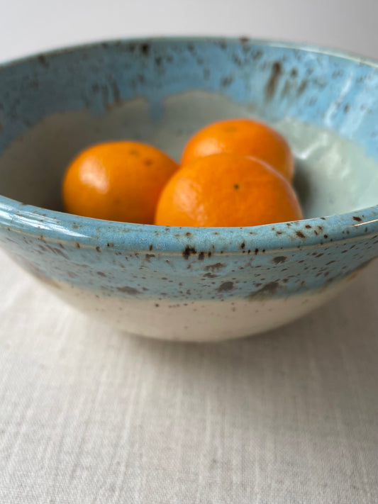 Cerulean Speckled Clay Bowl