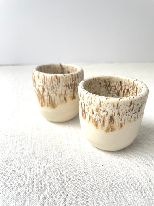 Birch Speckled Espresso Cups, Set of 2