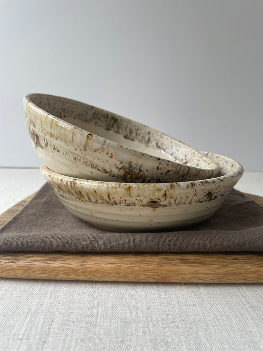 Birch Speckled Pasta Bowls, Set of 2