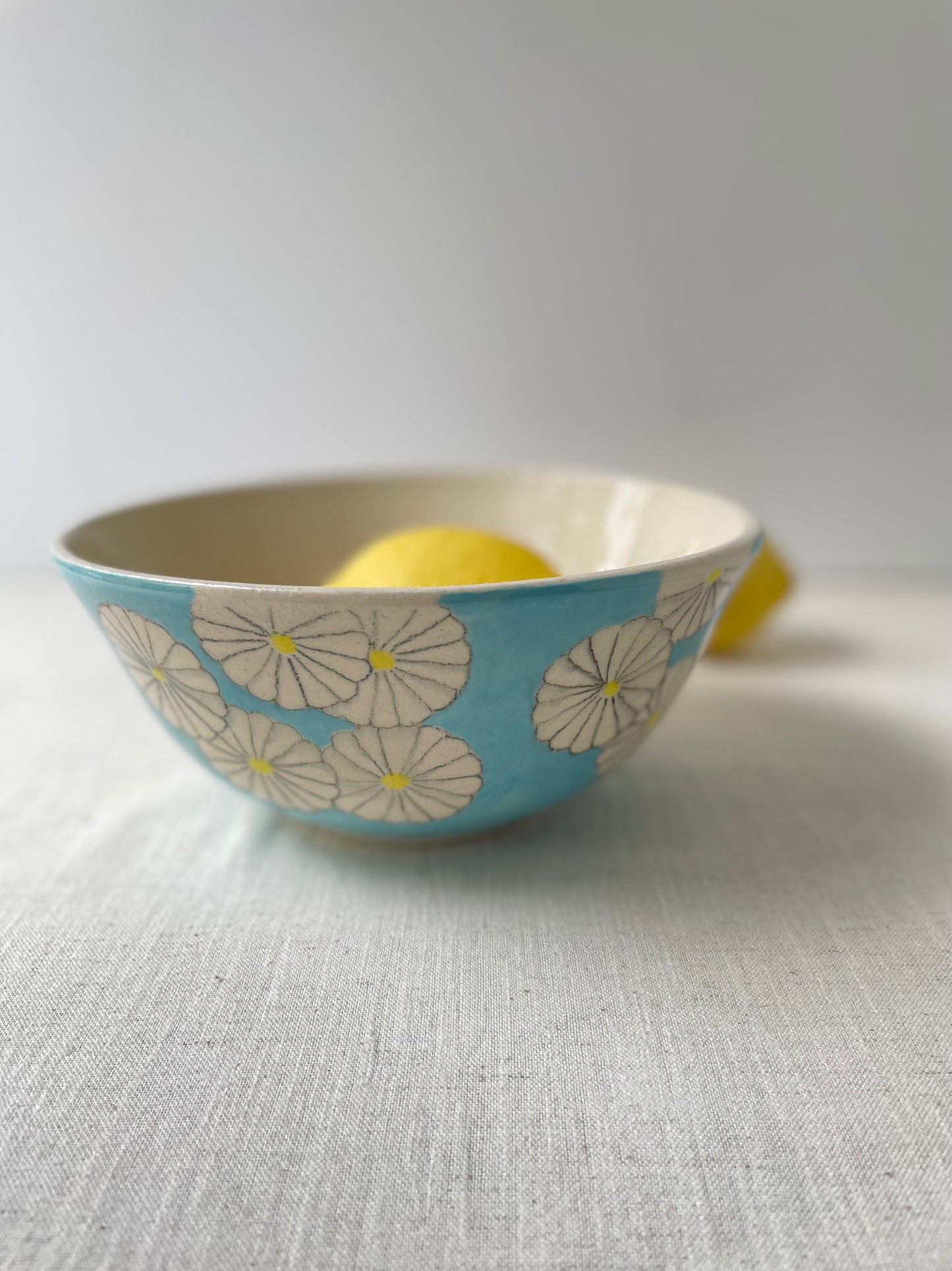 Daisy Chain Bowl in Sky Blue