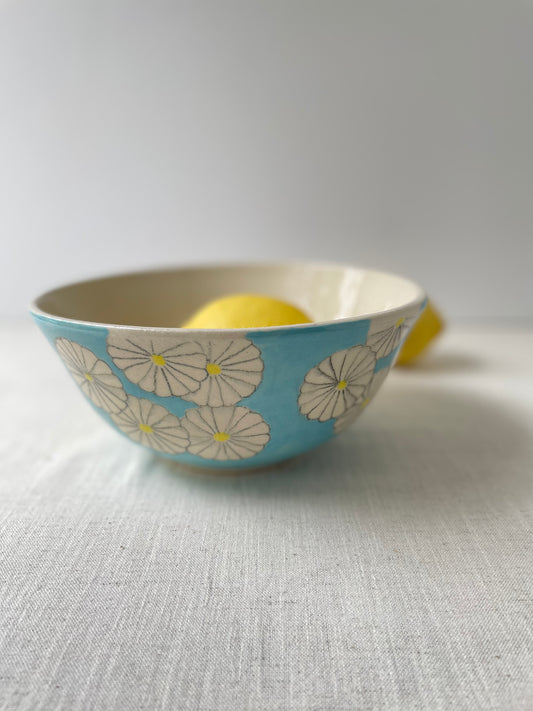 Daisy Chain Bowl in Sky Blue