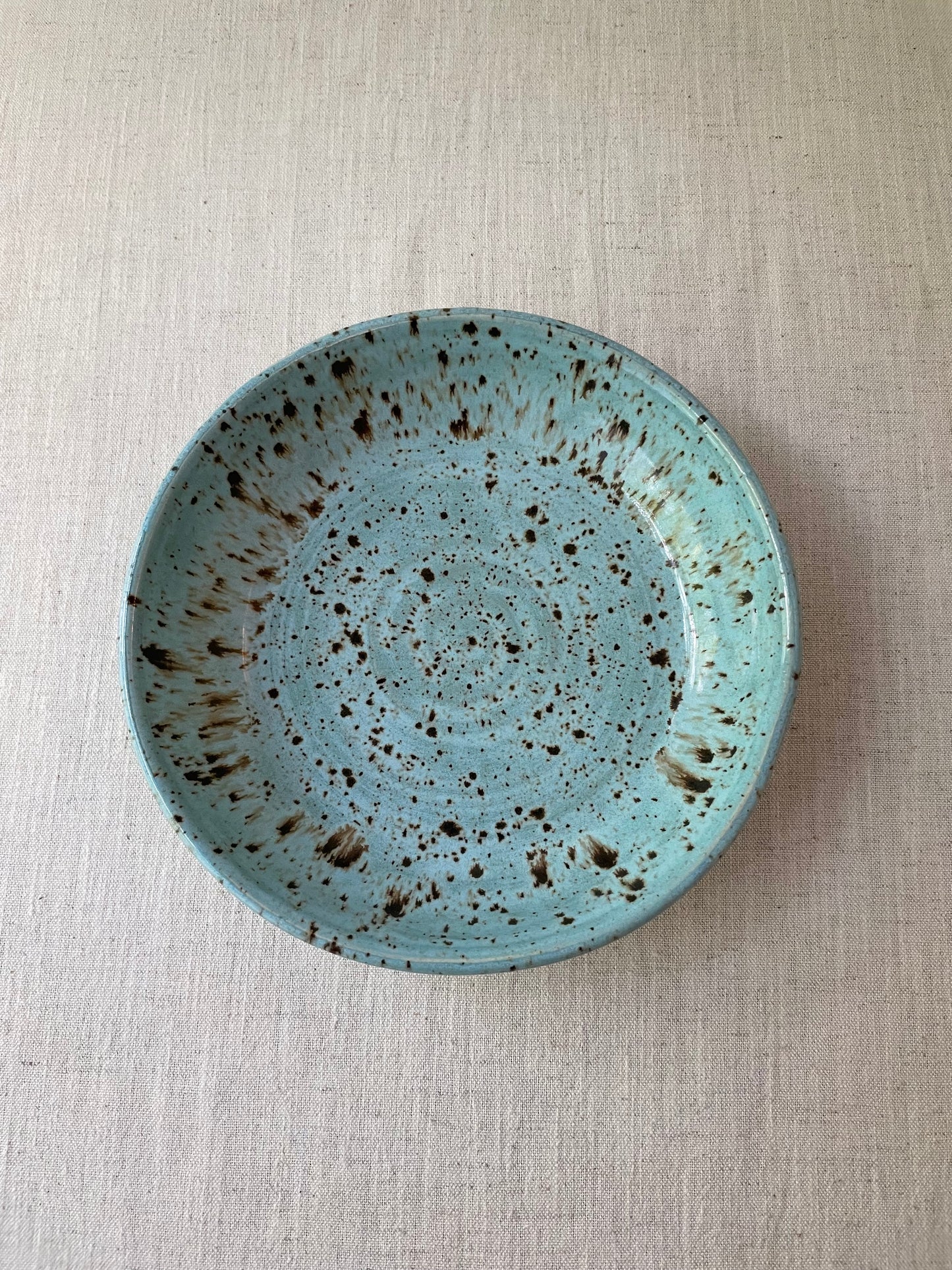 Cerulean Speckled Pasta Bowls, Set of 2
