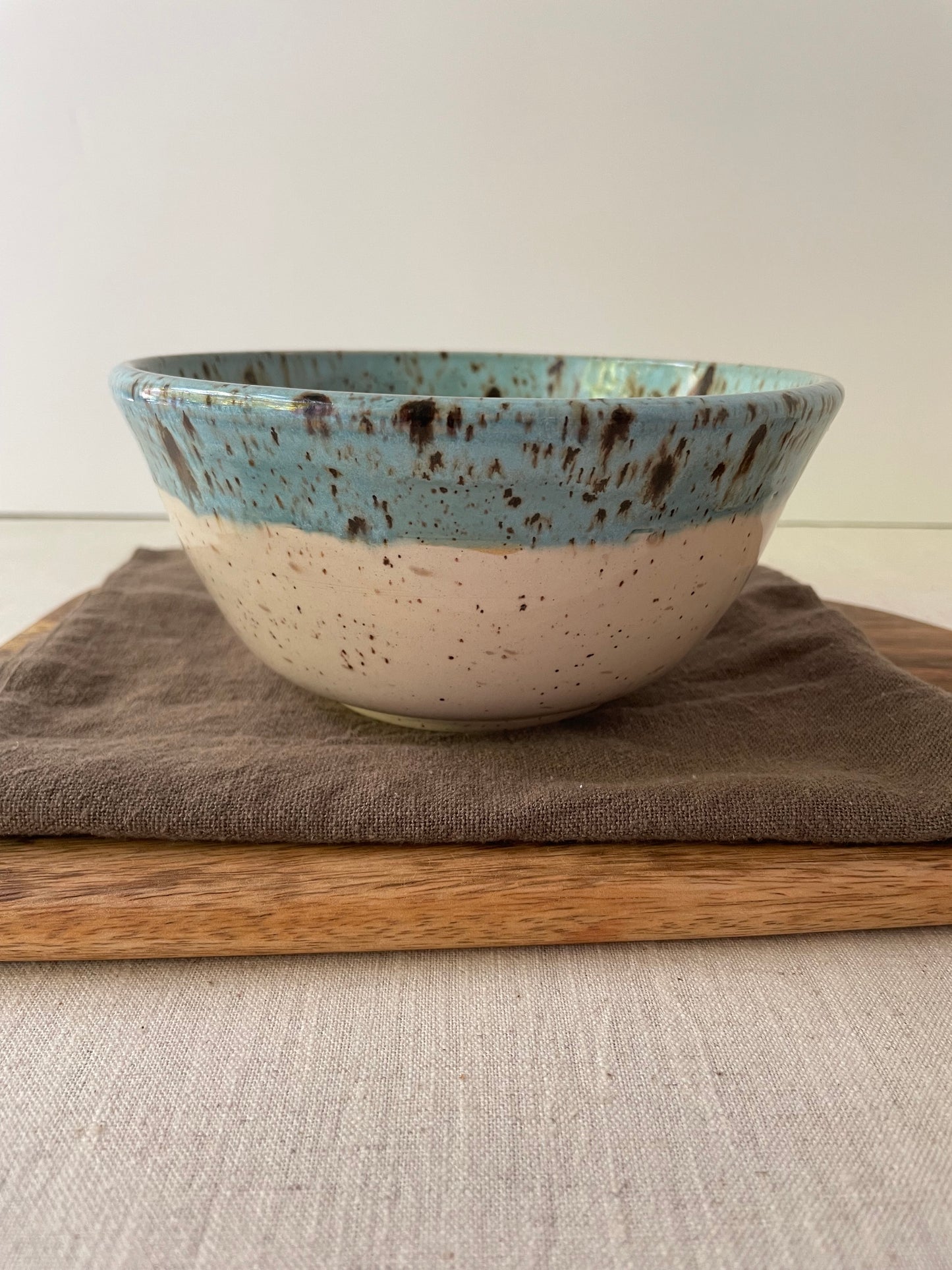 Cerulean Speckled Clay Bowl