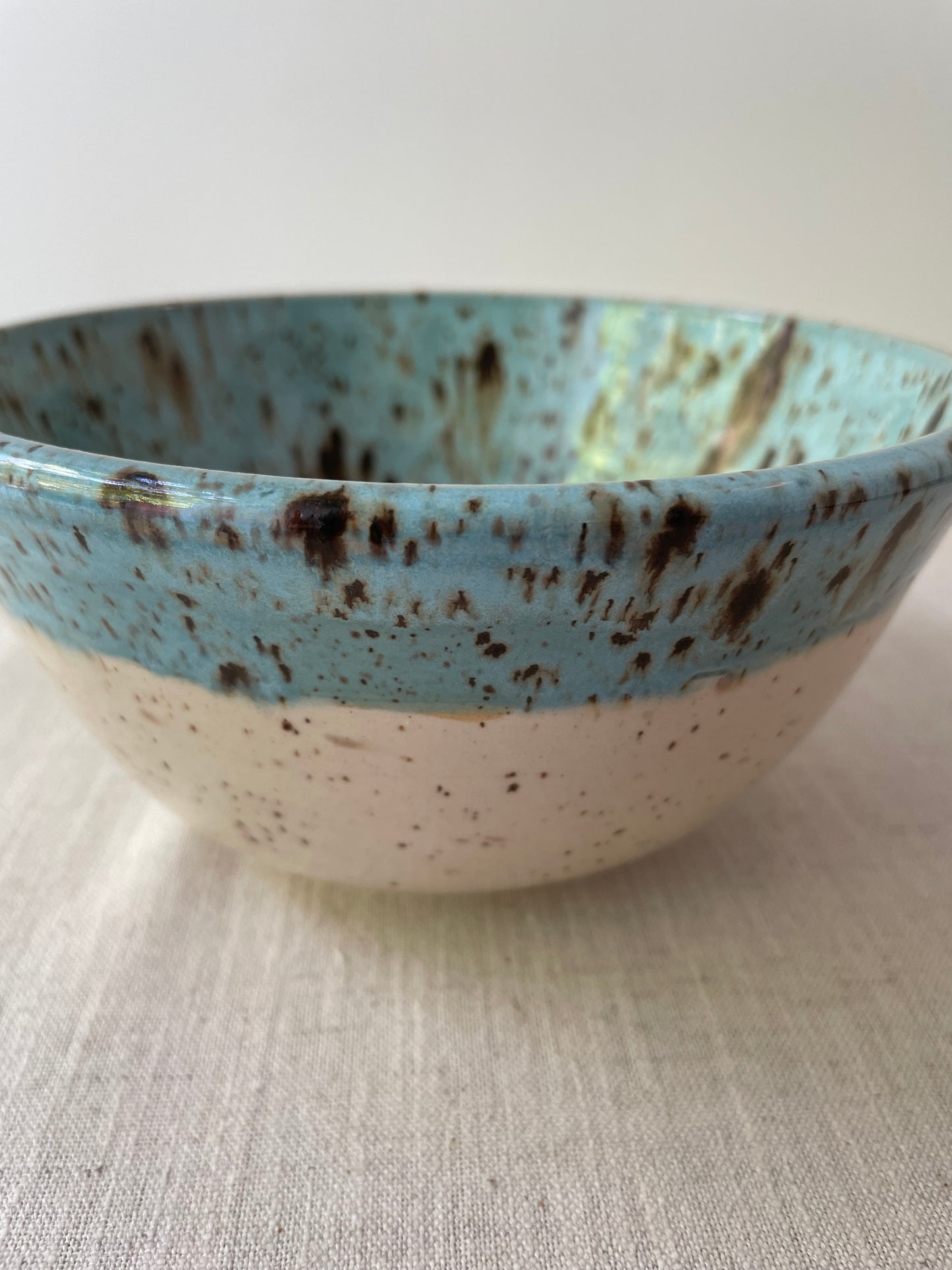 Cerulean Speckled Clay Bowl