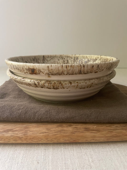 Birch Speckled Pasta Bowls, Set of 2