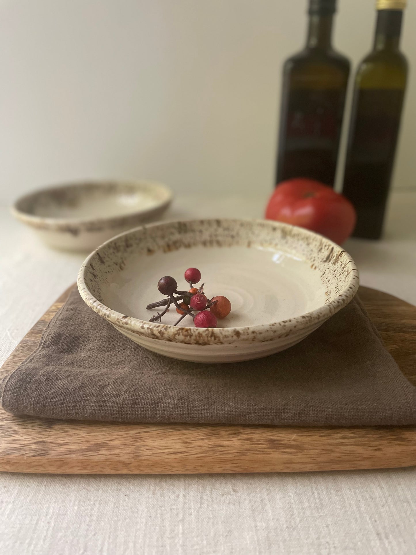 Birch Speckled Pasta Bowls, Set of 2