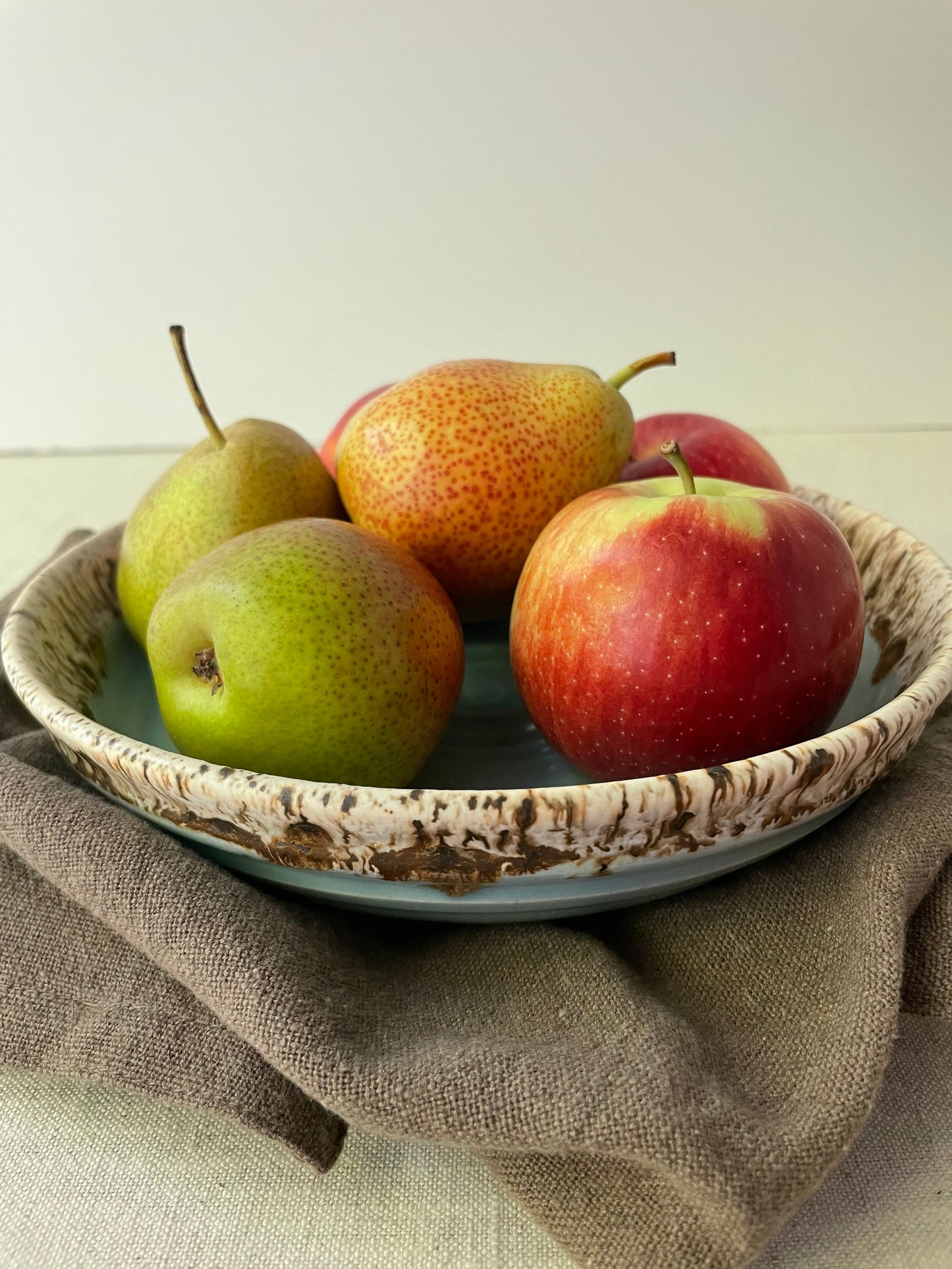 Blue and Birch Pasta Bowls, Set of 2