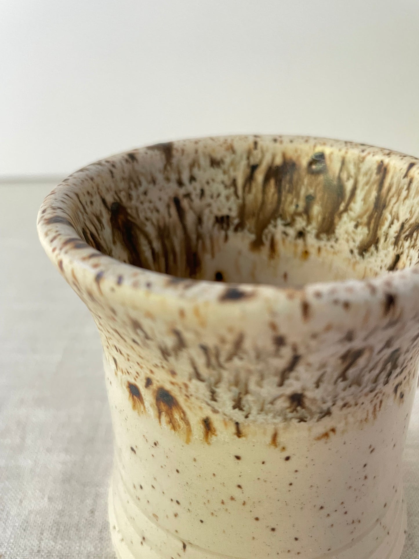 Birch Speckled Mug, Flared Rim