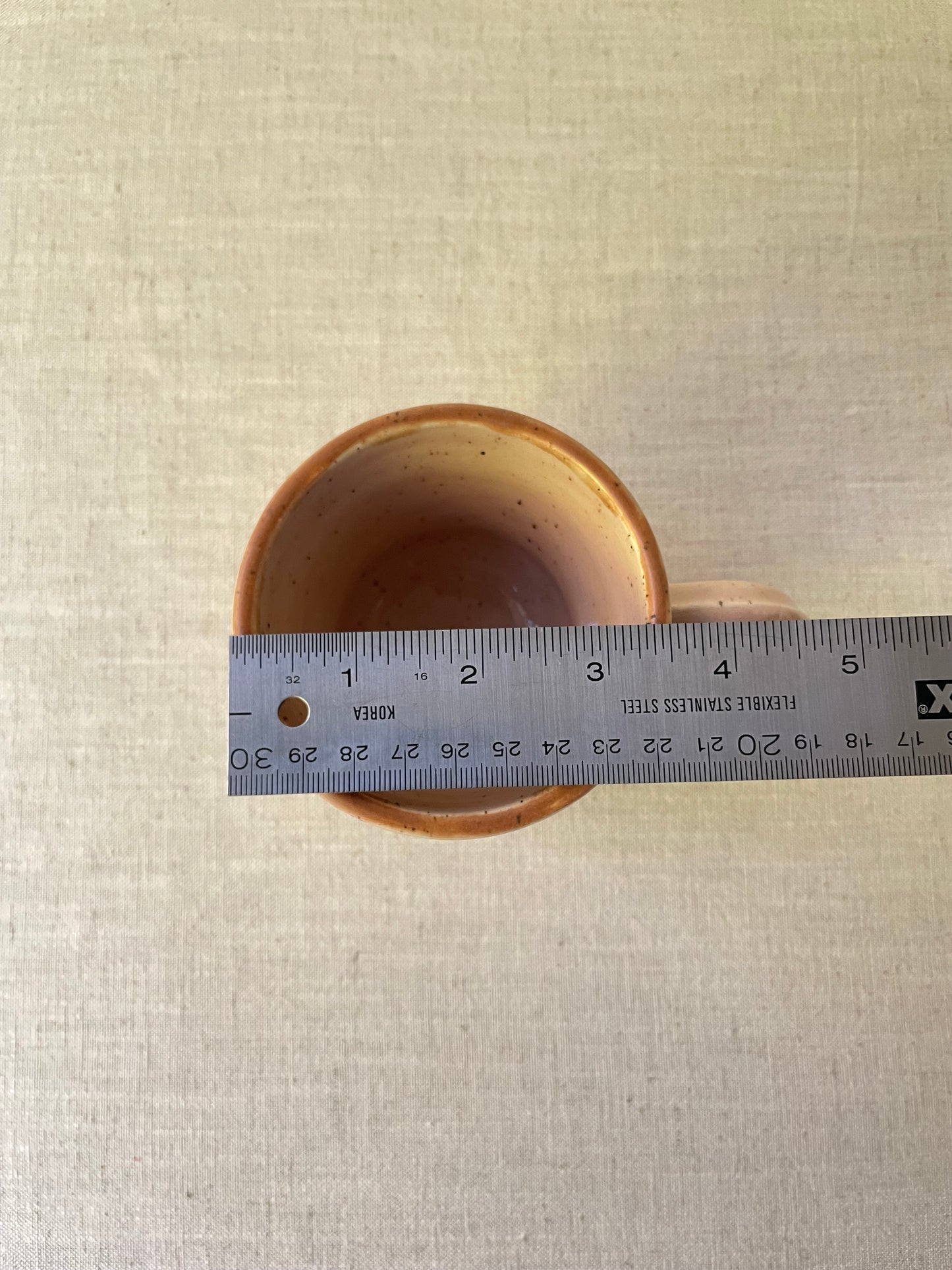 Pink Speckled Clay Mug