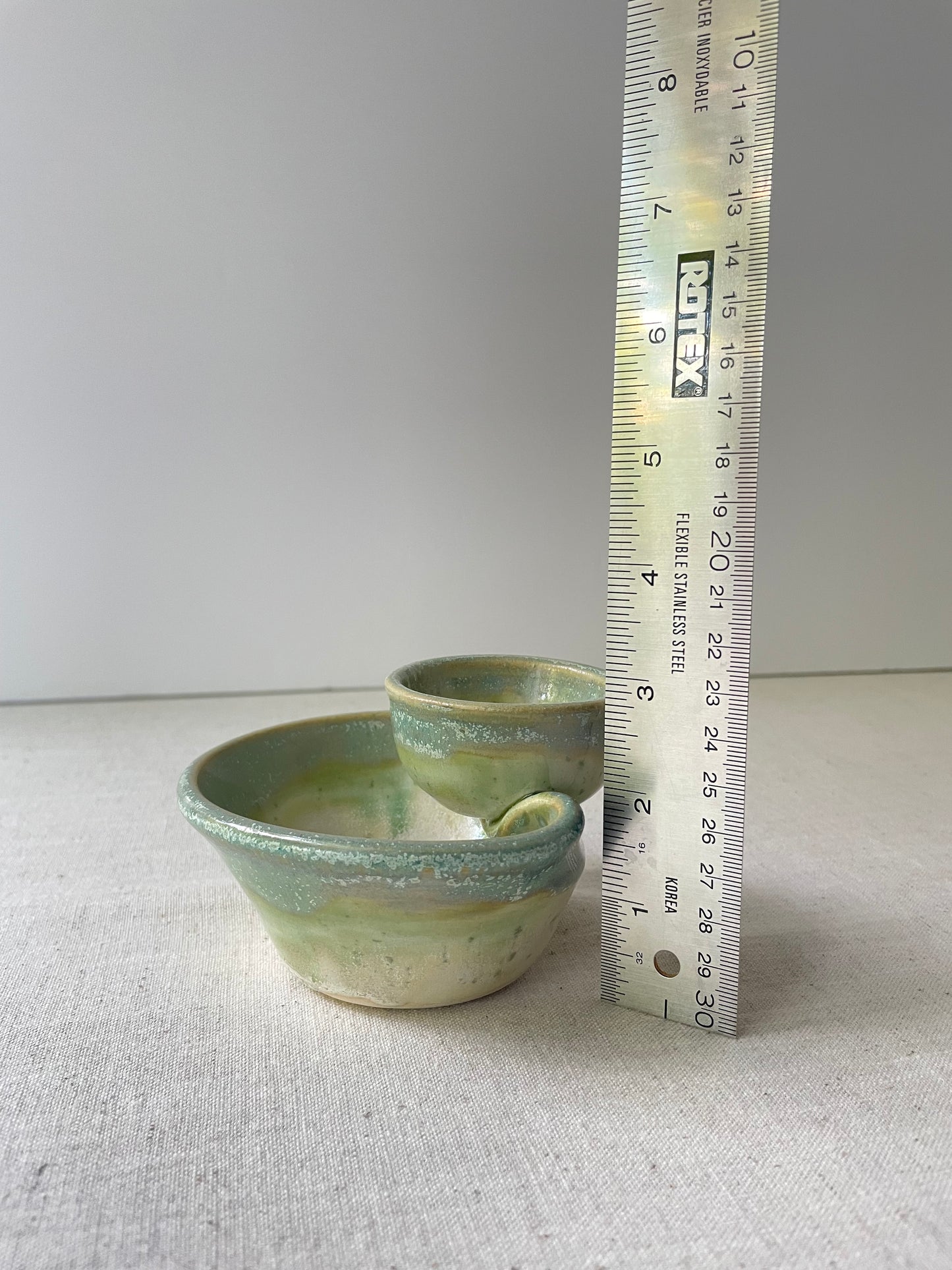 Olives Bowl, Folded Edge Style, Green Ivy