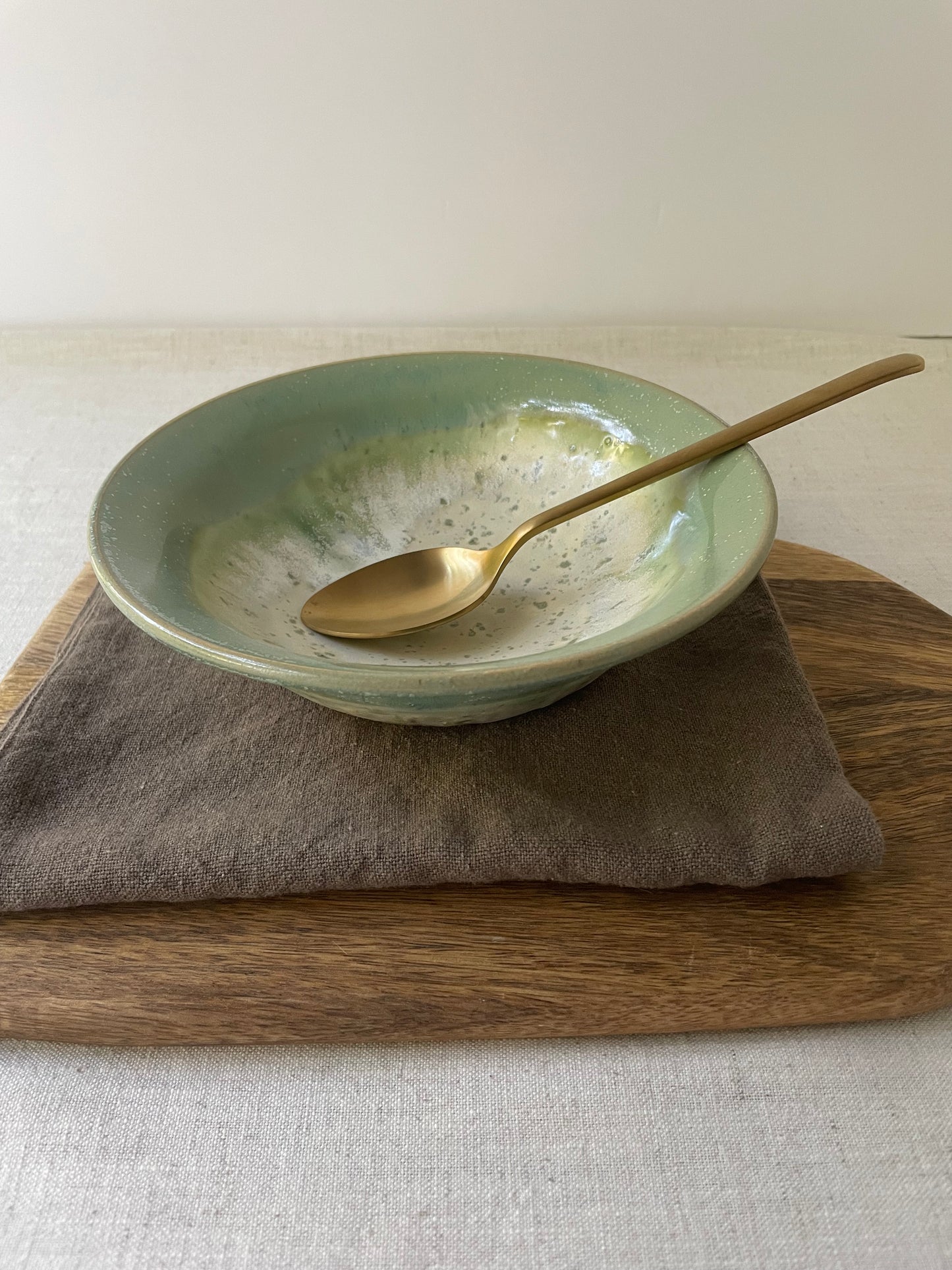 Green Ivy Bowl, 7.5 inch