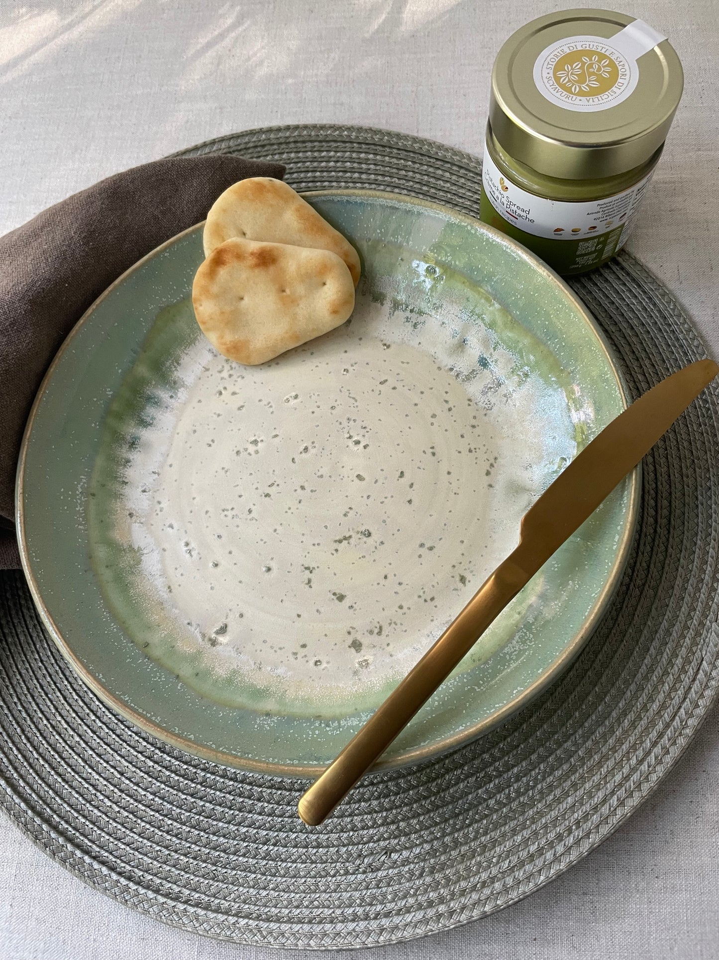 Green Ivy Serving Plate