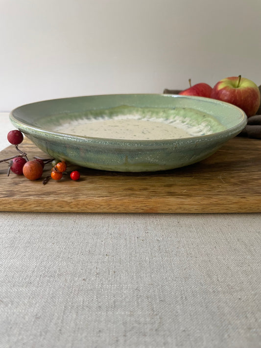 Green Ivy Serving Plate