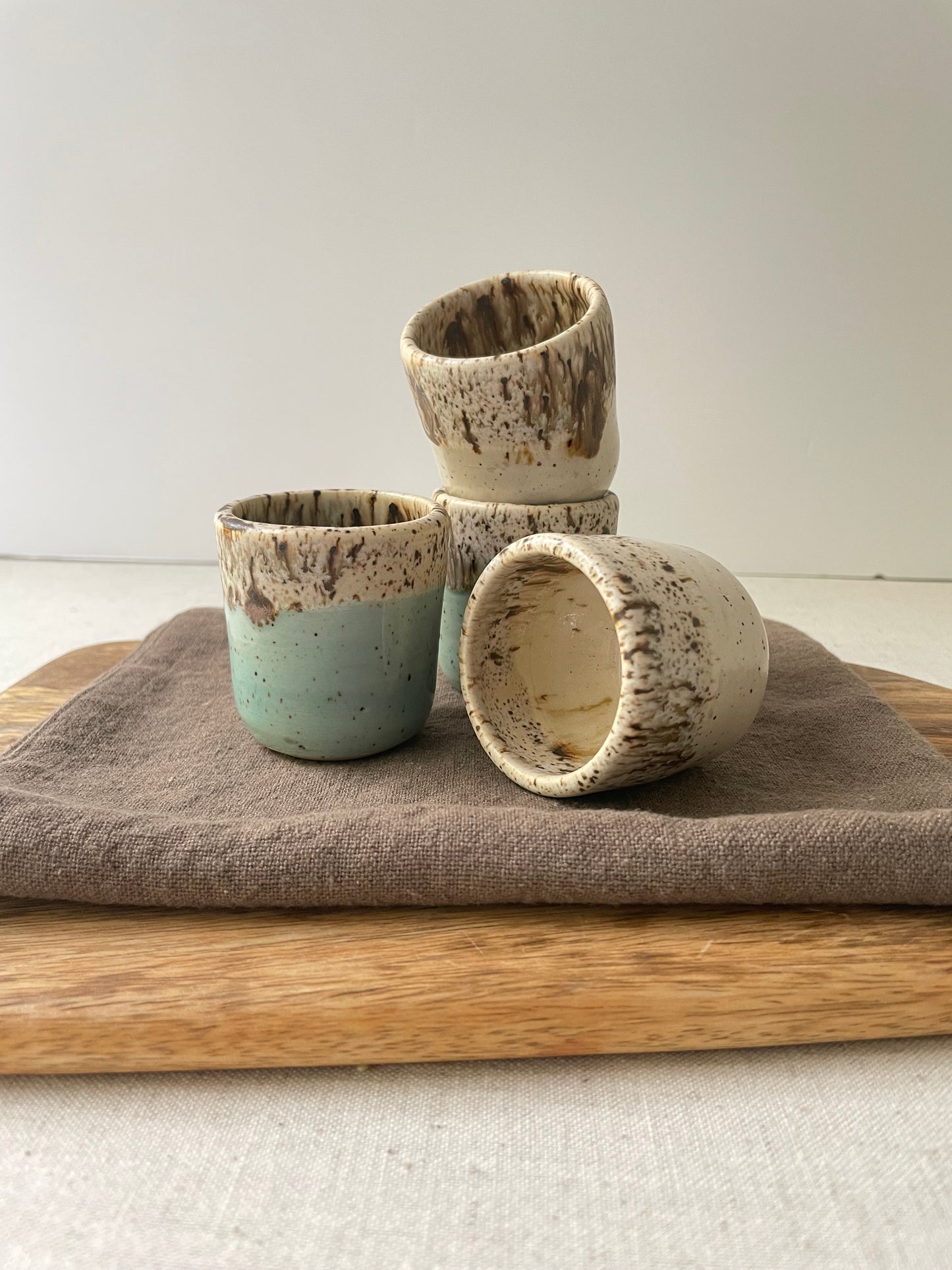 Birch Speckled Espresso Cups, Set of 2