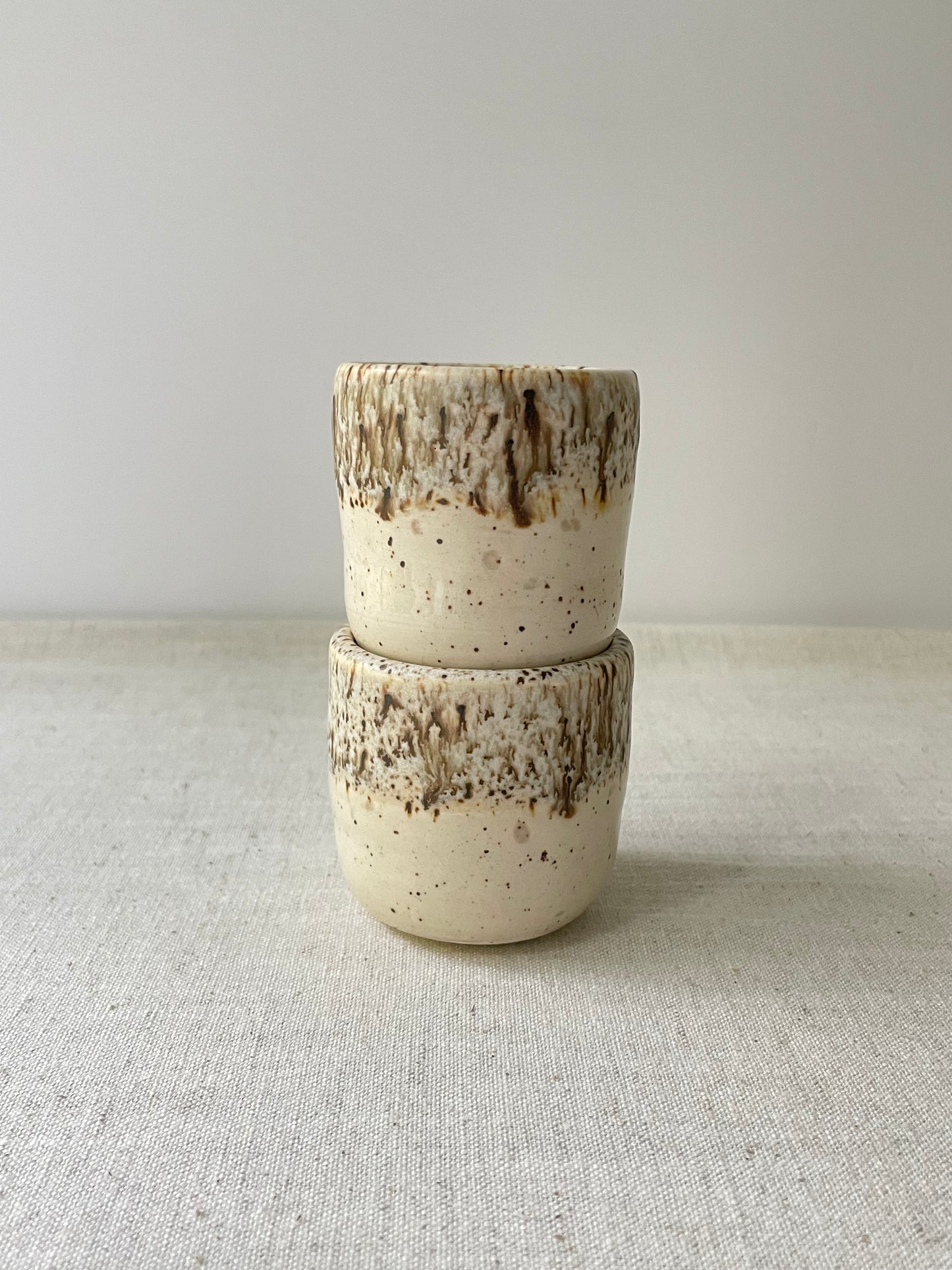 Birch Speckled Espresso Cups, Set of 2
