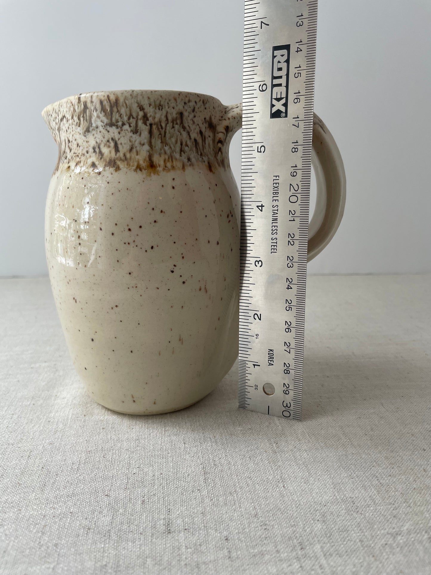 Birch Speckled Clay Pitcher
